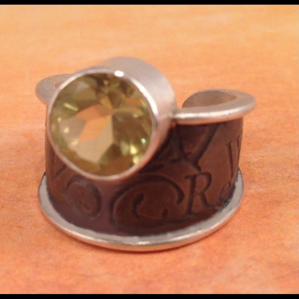 Citrine Adjustable Statement Ring By Donnaodesigns - image 4